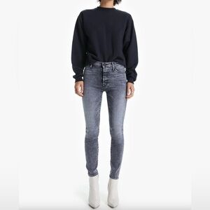 MOTHER Denim The Stunner Skinny Jeans - Train Stops